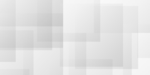 Abstract minimal geometric gray light background design. Modern Abstract white background design with layers of textured white transparent material in triangle and squares shapes. Technology concept.
