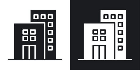 Build vector icon set in black color.