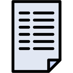 Vector Icon Document, note, paper, seo