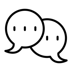 Comment Vector Line icon design