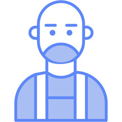 Vector Icon bald, user, hair, man, profile