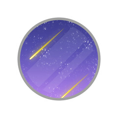 View from a window in space. Orbital vacation. Fantasy futuristic space. Futuristic space tourism resort, opulent orbital space hotel, zero gravity accommodations