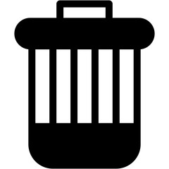 Vector Icon Delete, remove, trashcan, basket, empty