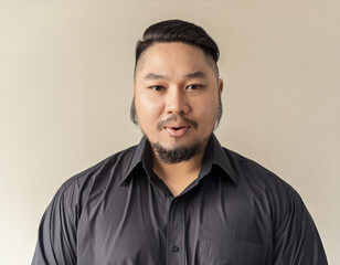 Obraz premium Studio Portrait of Young Handsome Man
