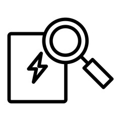 Analyzer Vector Line Icon Design