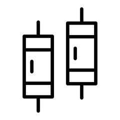 Diode Vector Line Icon Design