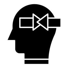 Vector Icon confused, mind, thought, user, human brain