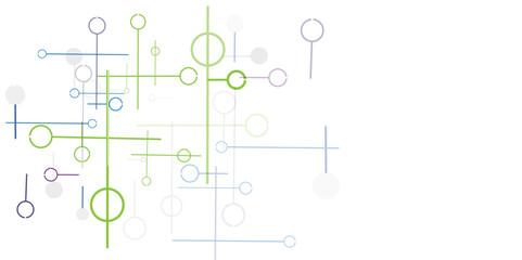 Vector Modern science and technology background, Abstract connecting dots and lines.