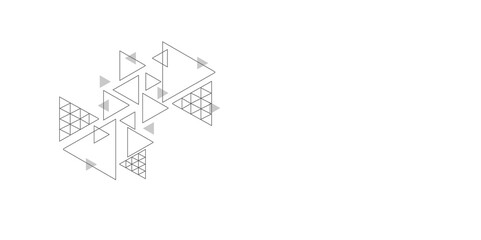 Vector Hexagon and triangles design. Connecting lines and dots for science network pattern.