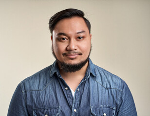 Obraz premium Studio Portrait of Young Handsome Man