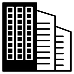 Vector Icon workout place, building, office, city, building