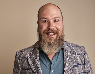 Obraz premium Studio Portrait of Young Handsome Man