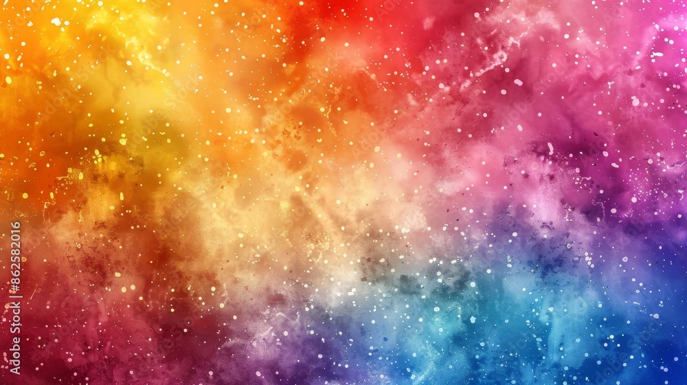 Poster the color gradient is a blend of neon iridescent colors gradation mesh on a holographic blur abstrac