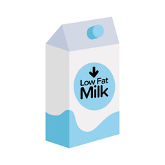 low fat milk icon