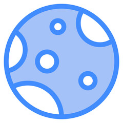 Vector Icon Forecast, full, moon, night, weather