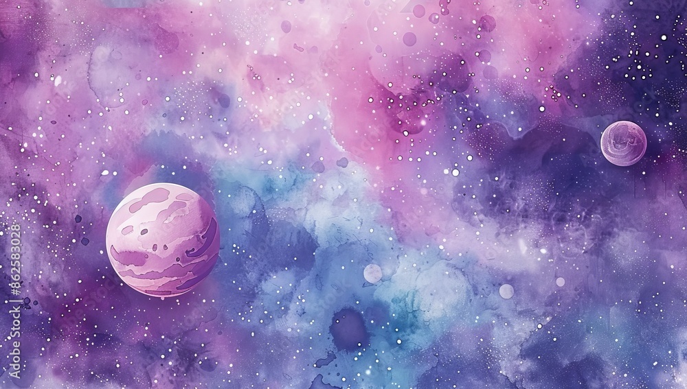 Poster an abstract watercolor background with a soft colored texture