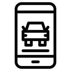 taxi, app, android, digital, interaction Icon