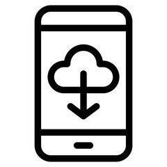 Obraz premium download, app, android, digital, interaction Icon