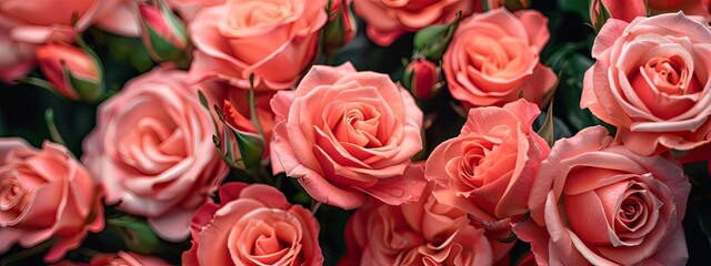 Obraz premium close up of rose flowers. Selective focus