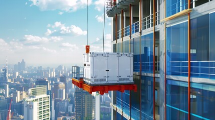 city constructions, blue sky, prosper