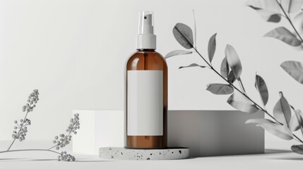 Amber Dropper Bottle with Shadow