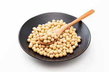 白背景に大豆