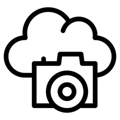 camera, cloud, Cloud Service, networking, information technology Icon