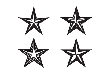 Rustic Star hand drawn vector icon of star