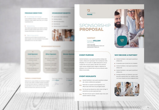 Sponsorship Proposal Flyer Template