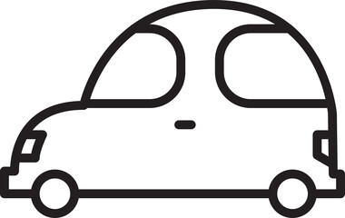 Car Icon Line Art
