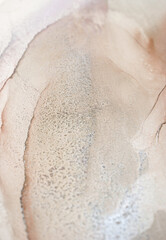 Abstract Ink Swirl in Soft Hues