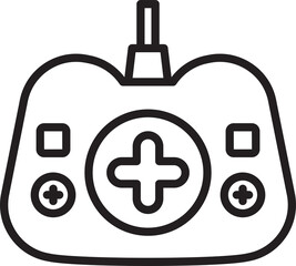 Video Game Joystick Line Icon
