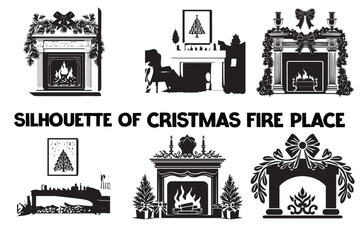 Christmas Firelight Silhouettes: Warmth and Cheer