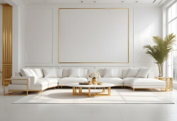 Photo interior modern design room 3d illustration
