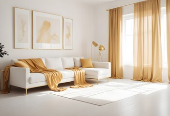 Photo interior modern design room 3d illustration