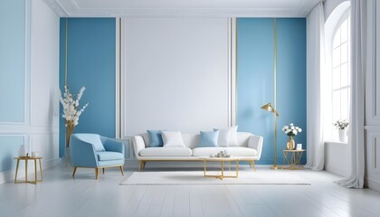 Photo interior modern design room 3d illustration