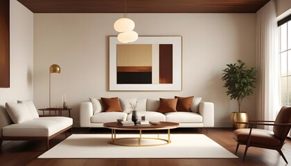 Photo interior modern design room 3d illustration