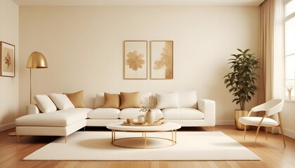 Photo interior modern design room 3d illustration