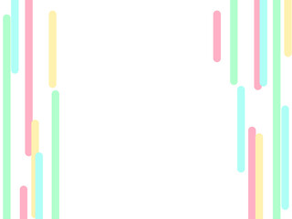 背景素材で使えるカラフルポップでかわいいおしゃれなフレームイラスト