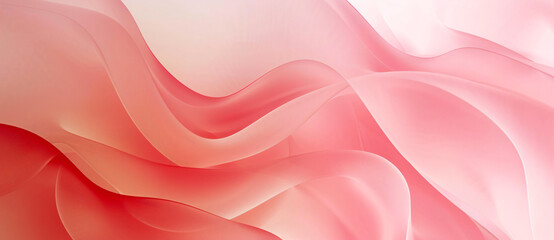 Obraz premium Red gradient background, pink color gradient, soft light, flat composition, curved shapes, abstract style, simple lines and curves, abstract shapes, high saturation, bright colors, and elegant atmosph