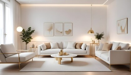Photo interior modern design room 3d illustration