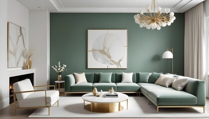 Photo interior modern design room 3d illustration