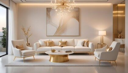 Photo interior modern design room 3d illustration