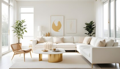 Photo interior modern design room 3d illustration