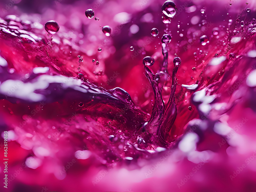 Canvas Prints pinker Splash