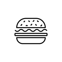 Hamburger Icon for Fast Food and Restaurant Menus