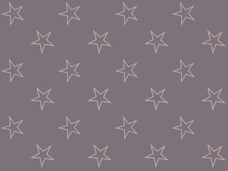 Stars pattern without borders. Geometric.  Hand drawing. Textiles, design. Dark background.