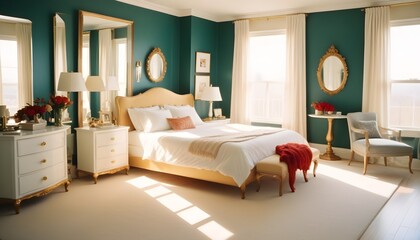 Photo interior modern design room 3d illustration