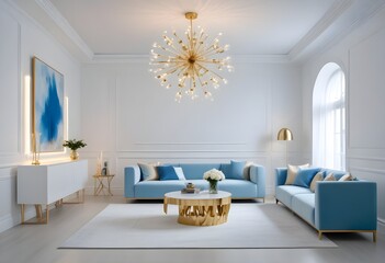 Photo interior modern design room 3d illustration