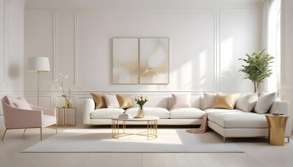Photo interior modern design room 3d illustration